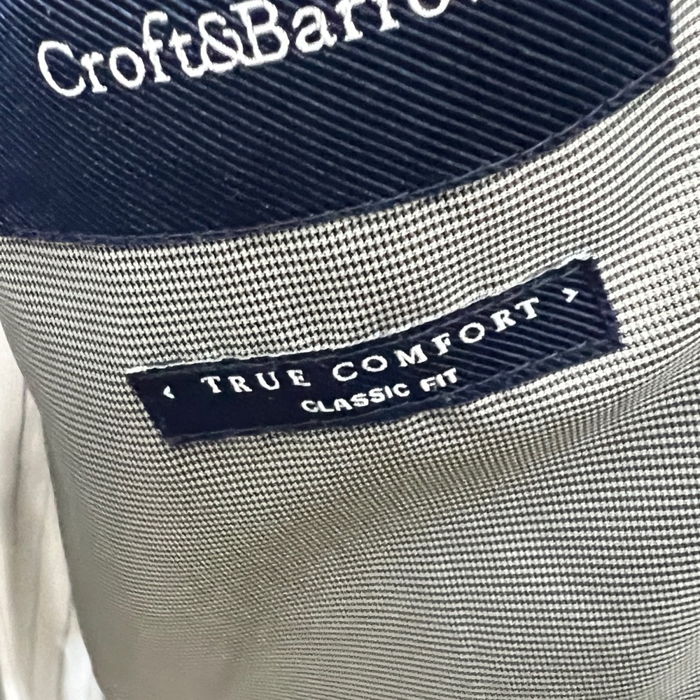 CROFT&BARROW MENS TRUE COMFORT CLASSIC FIT BLAZER. FEELS SOFT LIGHTWEIGHT☑️ - Picture 6 of 8